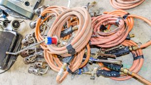 Quantity of various gas blow torch parts and hoses