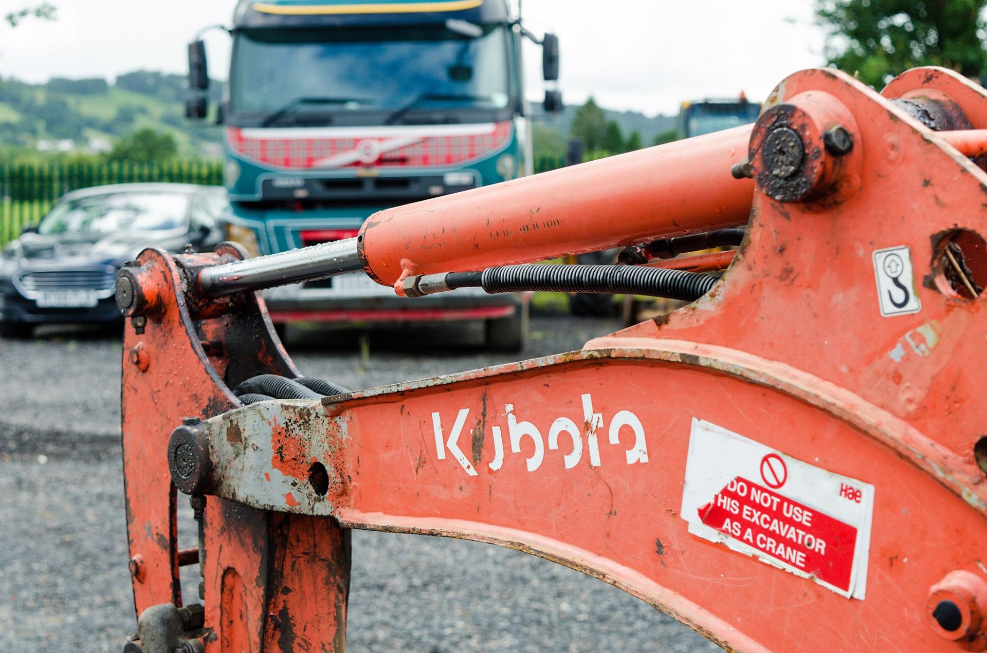 Kubota KX36-3 1.5 tonne rubber tracked mini excavator Year: S/N: 5528 blade, piped & 3 buckets - Image 13 of 18