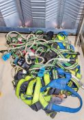 Quantity of fall arrest harnesses & lanyards as lotted