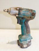 Makita 12v 1/2 inch drive impact gun  c/w battery  A508452 ** No charger**