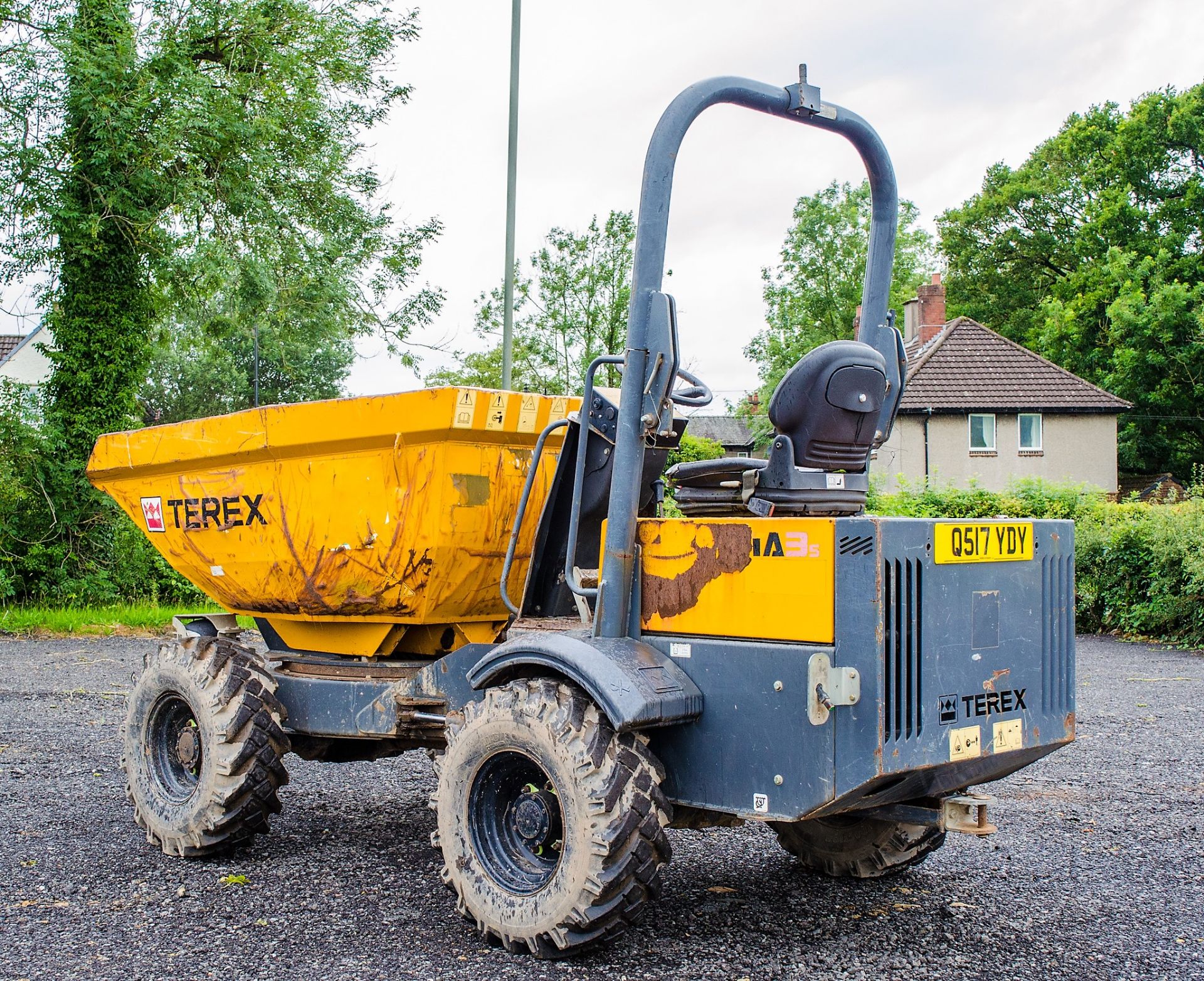 Terex TA3s 3 tonne swivel skip dumper Reg No: Q517 YDY   c/w V5 Road Reg Certificate Year: 2014 S/N: - Image 4 of 19