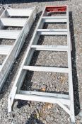 6 tread aluminium step ladder  *damaged*