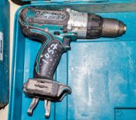 Makita cordless power drill  c/w carry case ** No charger or battery **