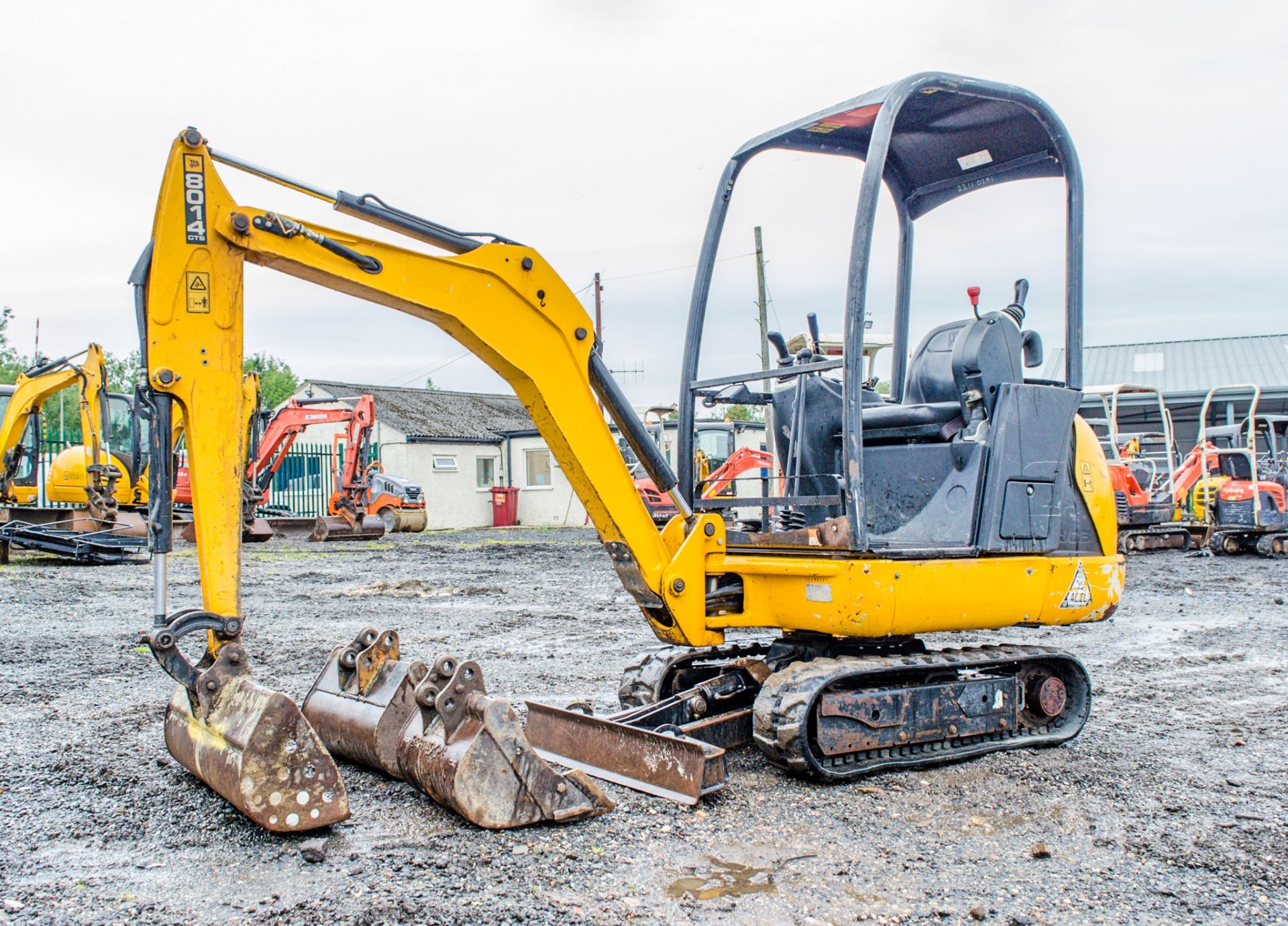 JCB 8014 CTS 1.5 tonne rubber tracked mini excavator Year: 2014 S/N: 2070494 Recorded Hours: 1025