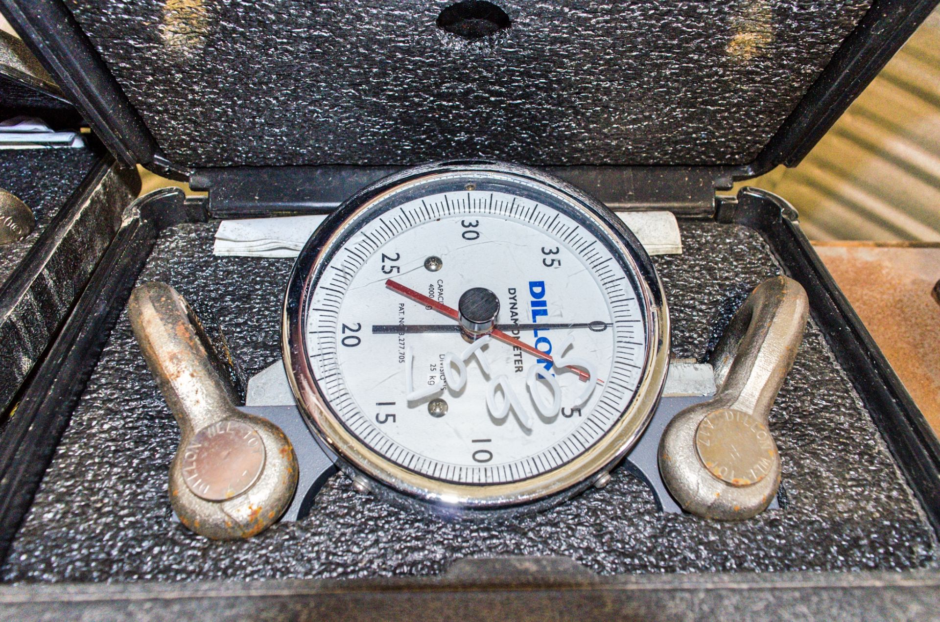 Dillon 5 tonne tension clock/dynamometer c/w carry case A852858