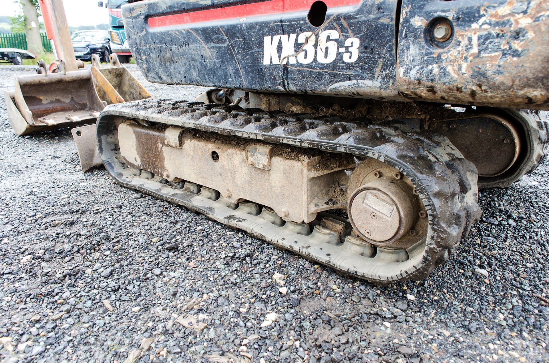 Kubota KX36-3 1.5 tonne rubber tracked mini excavator Year: S/N: 5528 blade, piped & 3 buckets - Image 9 of 18