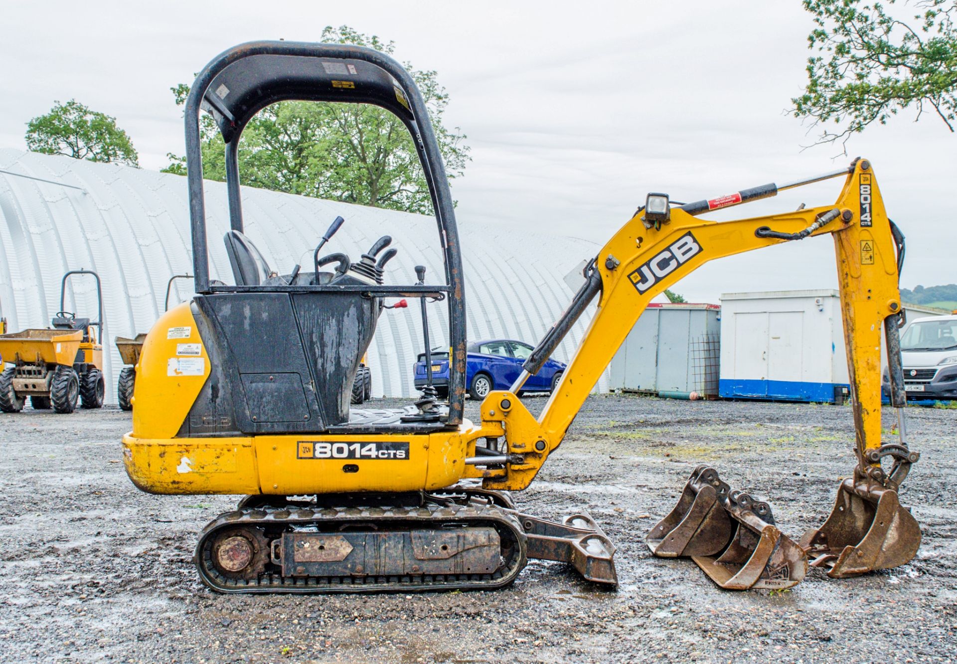 JCB 8014 CTS 1.5 tonne rubber tracked mini excavator Year: 2014 S/N: 2070507 Recorded Hours: 1678 - Image 8 of 19