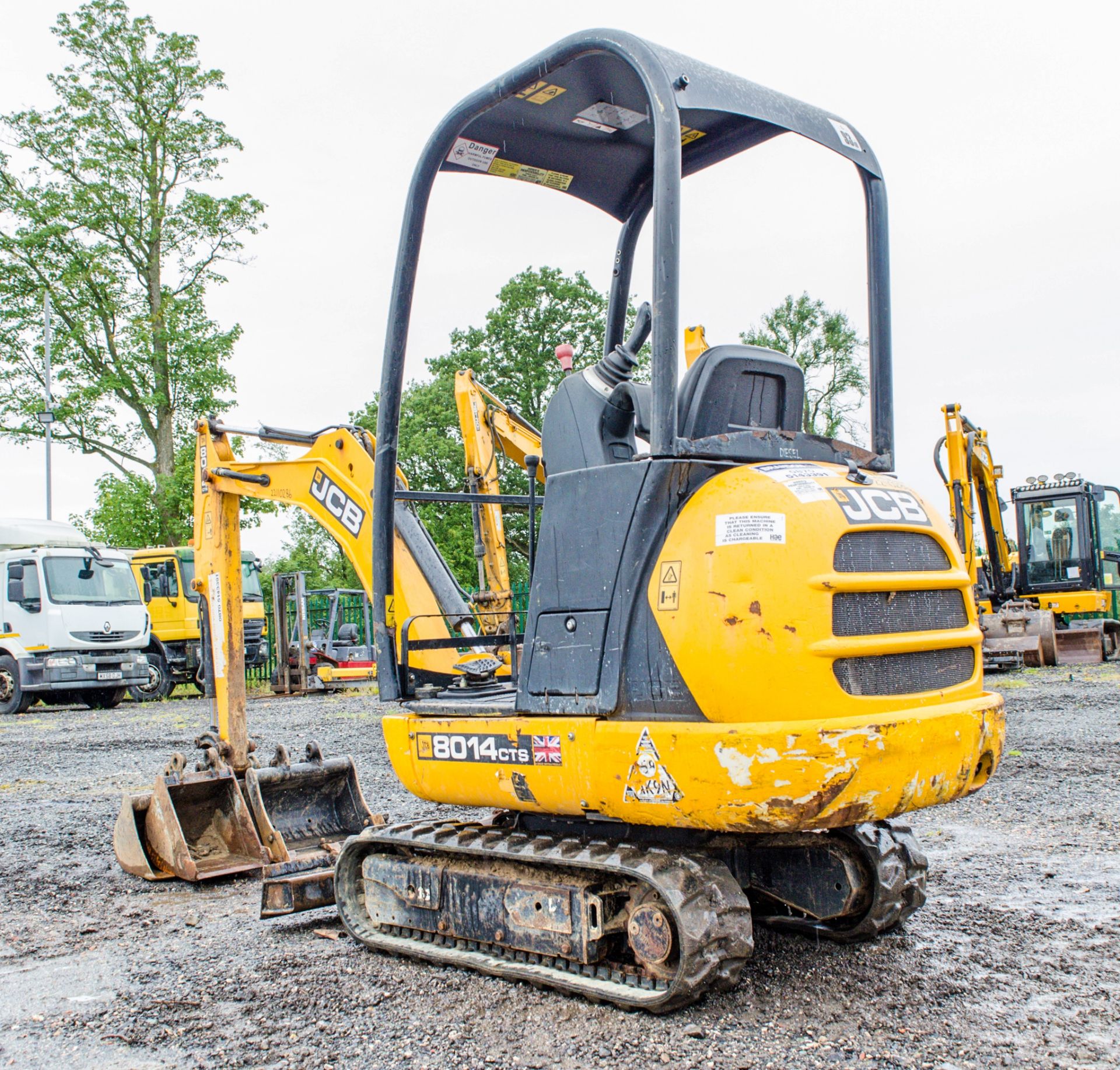 JCB 8014 CTS 1.5 tonne rubber tracked mini excavator Year: 2014 S/N: 2070464 Recorded Hours: 1102 - Image 4 of 20