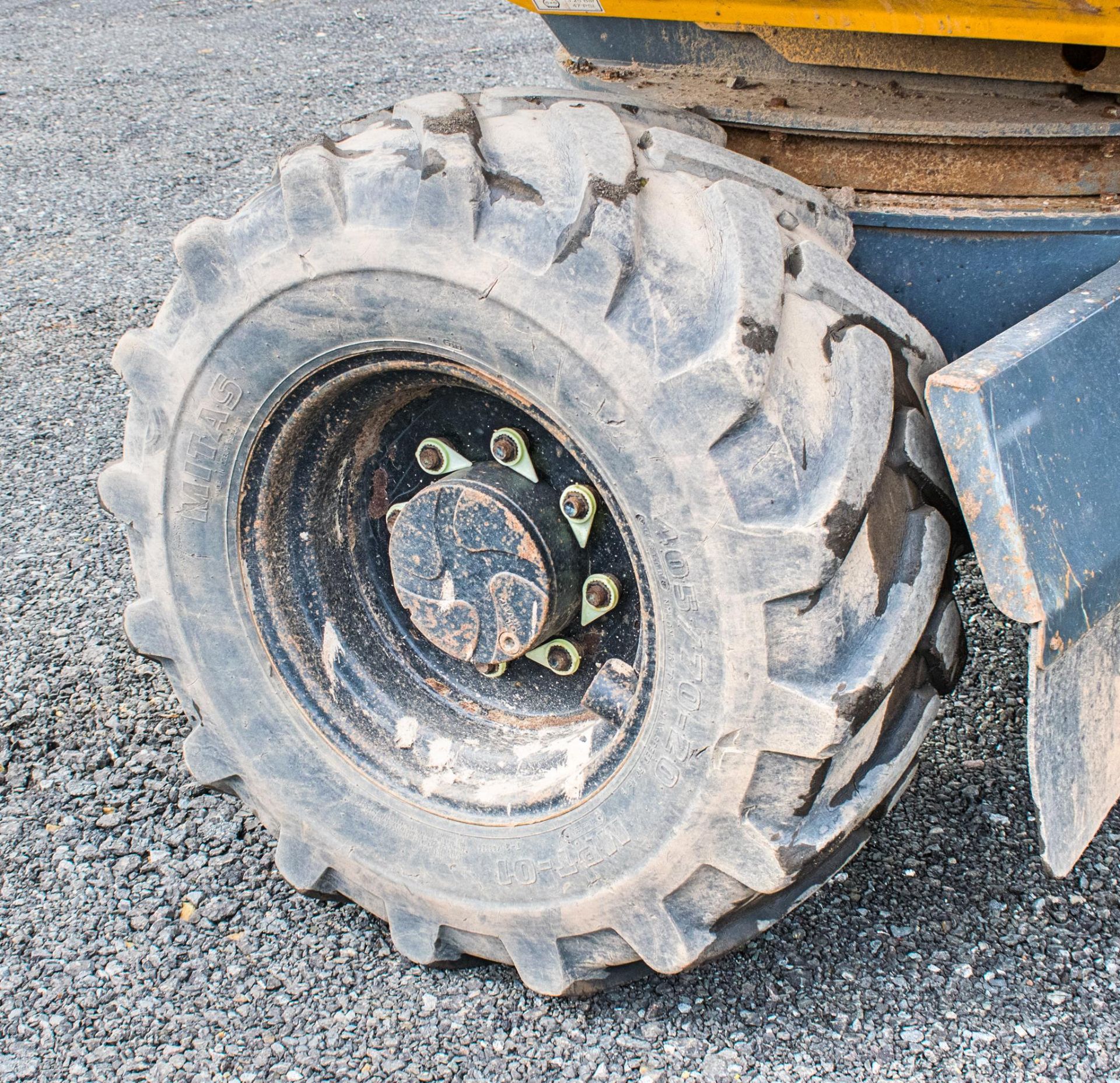 Terex 6 tonne swivel skip dumper Reg No: Q880 WAG   c/w V5 Road Reg Certificate Year: 2013 S/N: - Image 10 of 19