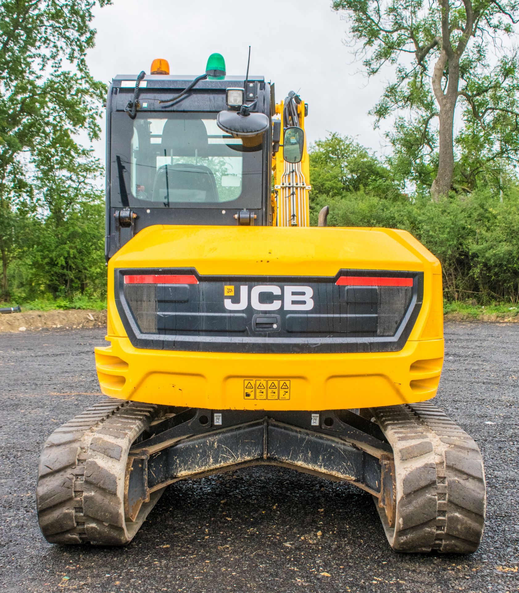 JCB 85 Z-1 8 tonne rubber tracked excavator Year: 2016 S/N:2500941 Recorded Hours: 2776 piped, - Image 12 of 44