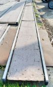 Aluminium staging board approximately 18 ft 3300-0265