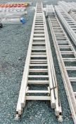 3 stage aluminium ladder