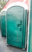 Plastic portable toilet unit