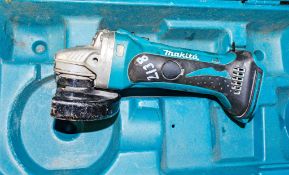 Makita cordless angle grinder c/w carry case ** No charger or battery **