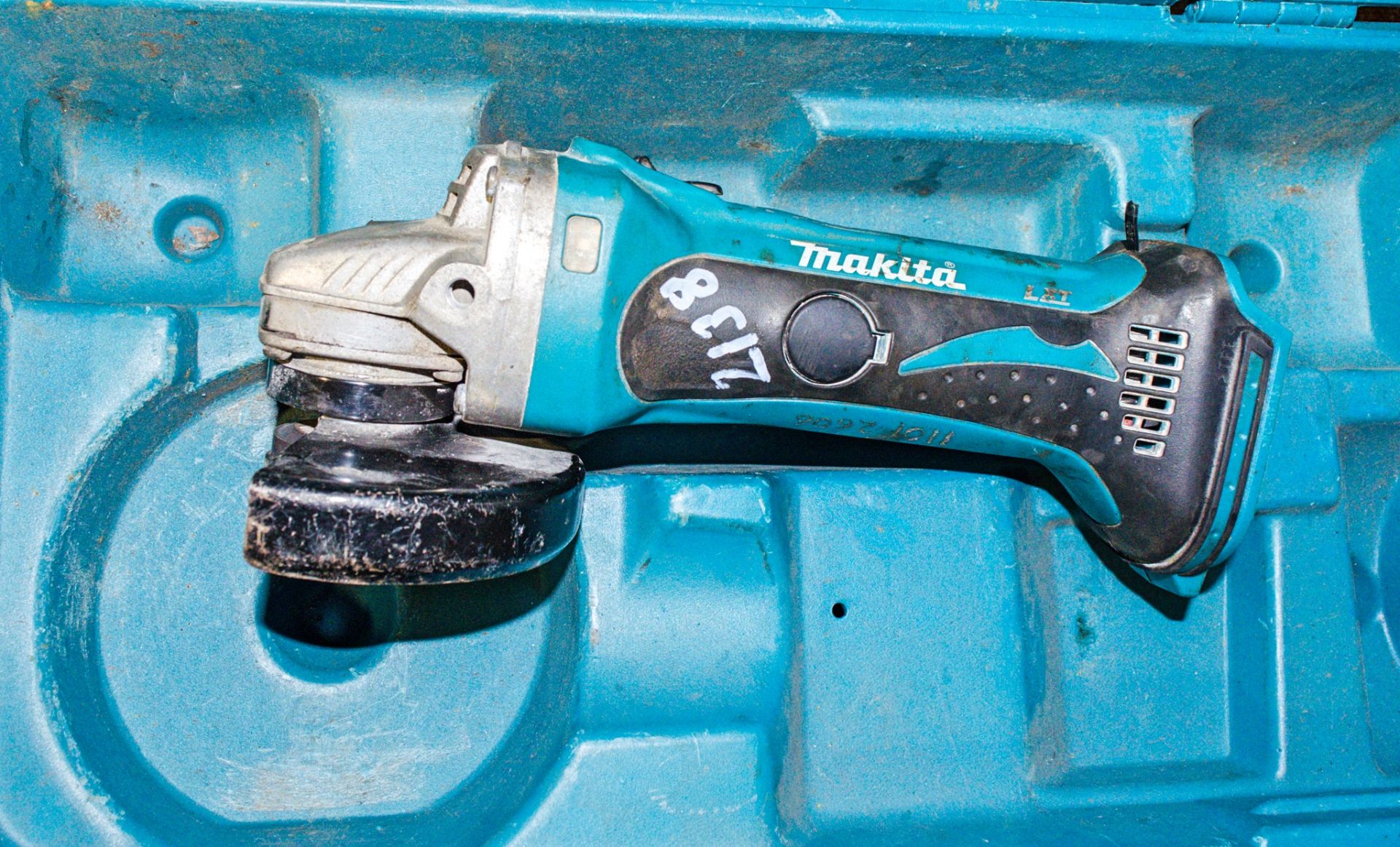 Makita cordless angle grinder c/w carry case ** No charger or battery **