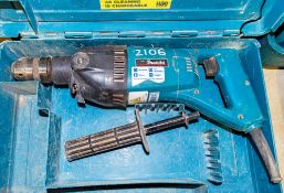 Makita 110v hammer drill c/w carry case ** Cord cut **