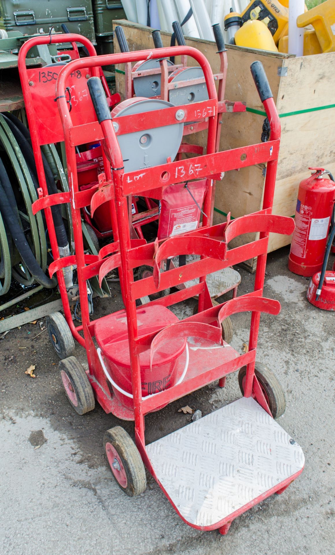 3 - fire extinguisher trolleys