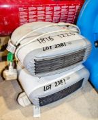 2 - 240v fan heaters