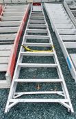 12 tread aluminium step ladder