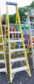 6 tread fibre glass framed step ladder