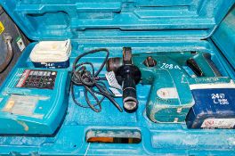 Makita 24v SDS rotary hammer drill c/w 2 - batteries, charger & carry case