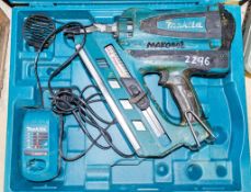 Makita GN900 cordless nail gun c/w charger & carry case ** No battery **