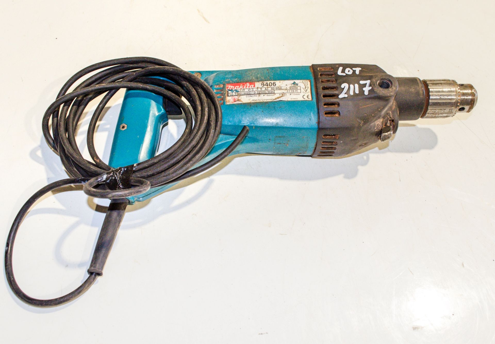 Makita 110v power drill ** No plug **