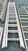 3 stage aluminium ladder