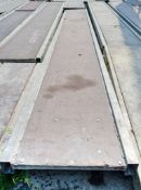 Aluminium staging board approximately 16 ft 3314-0375