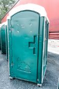 Plastic portable toilet unit