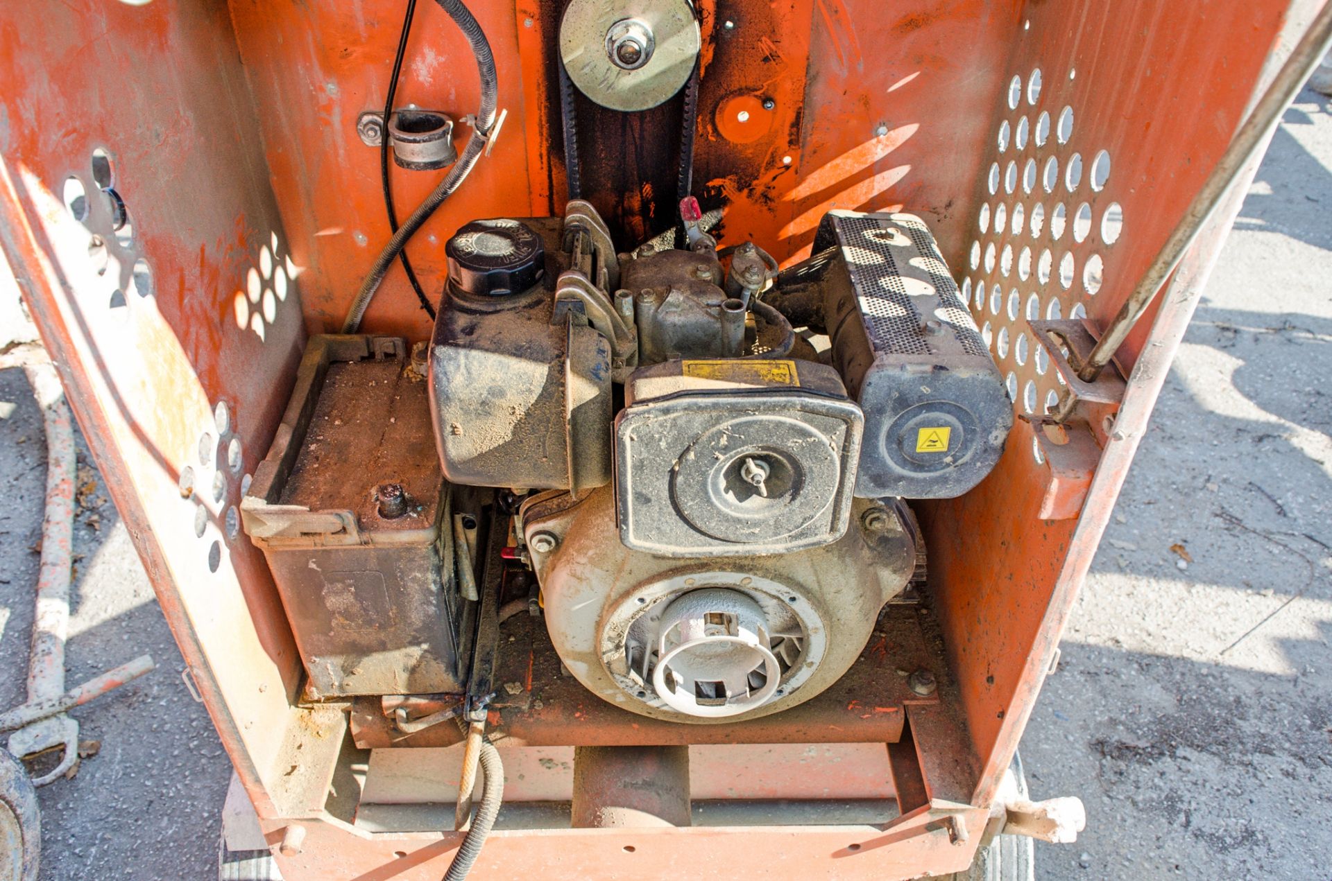 Belle 100 XT electric start diesel driven site mixer ** Drum missing ** - Image 2 of 2