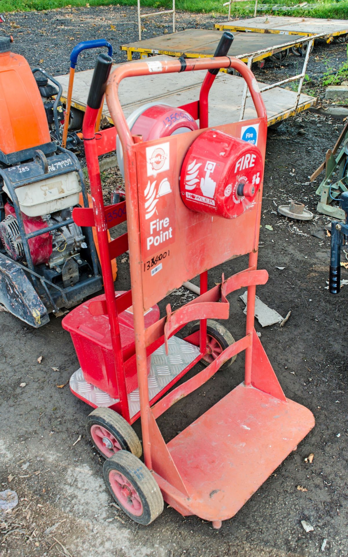 2 - fire extinguisher trolleys