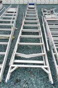 12 tread aluminium step ladder ** Damaged **