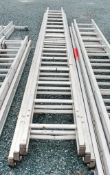 3 stage aluminium ladder