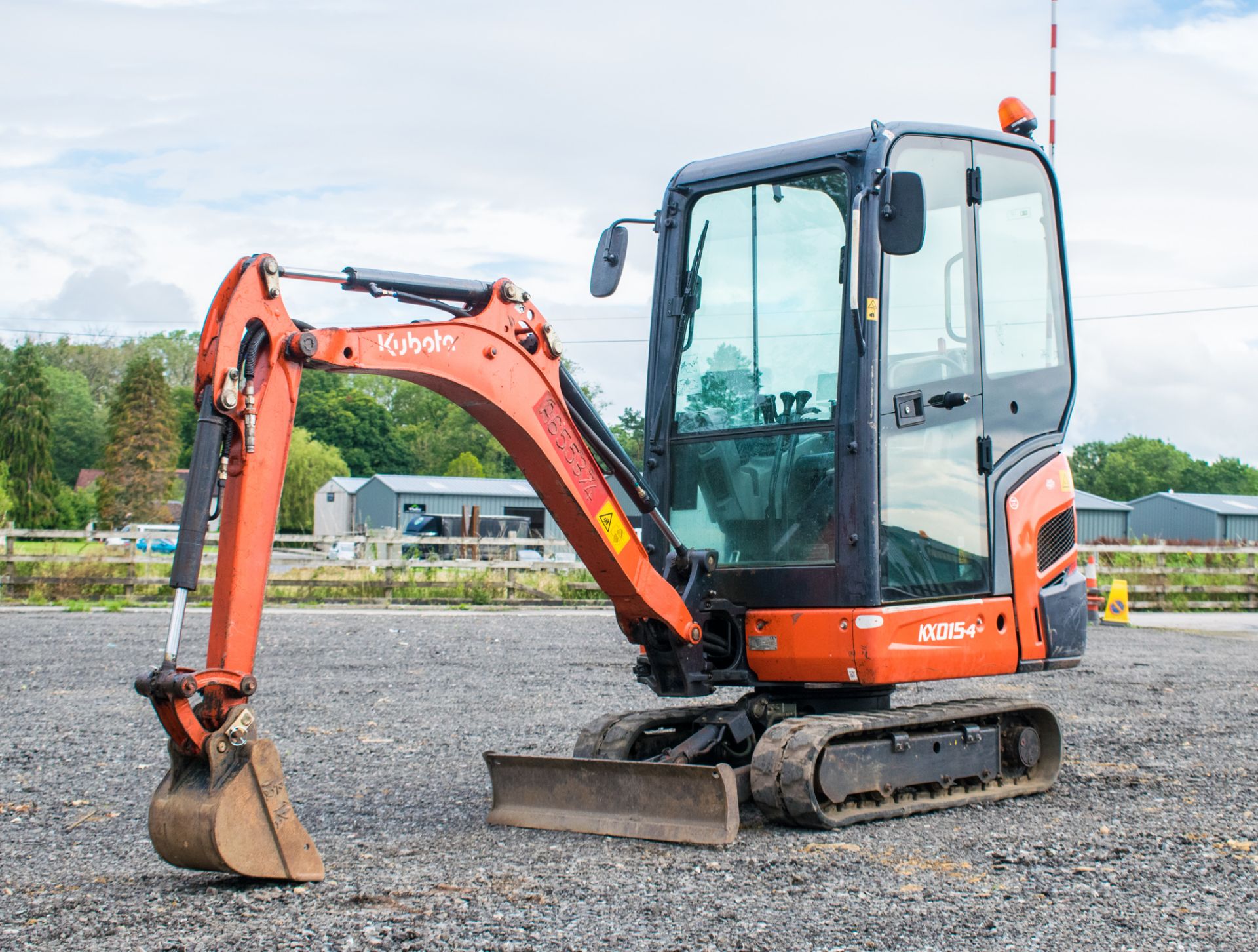 Kubota KX015.4 1.5 tonne rubber tracked mini excavator  Year: 2014 S/N: 57909 Recorded Hours: 1241