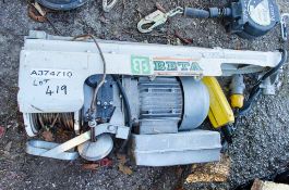 Beta 110 volt girder winch  A374710