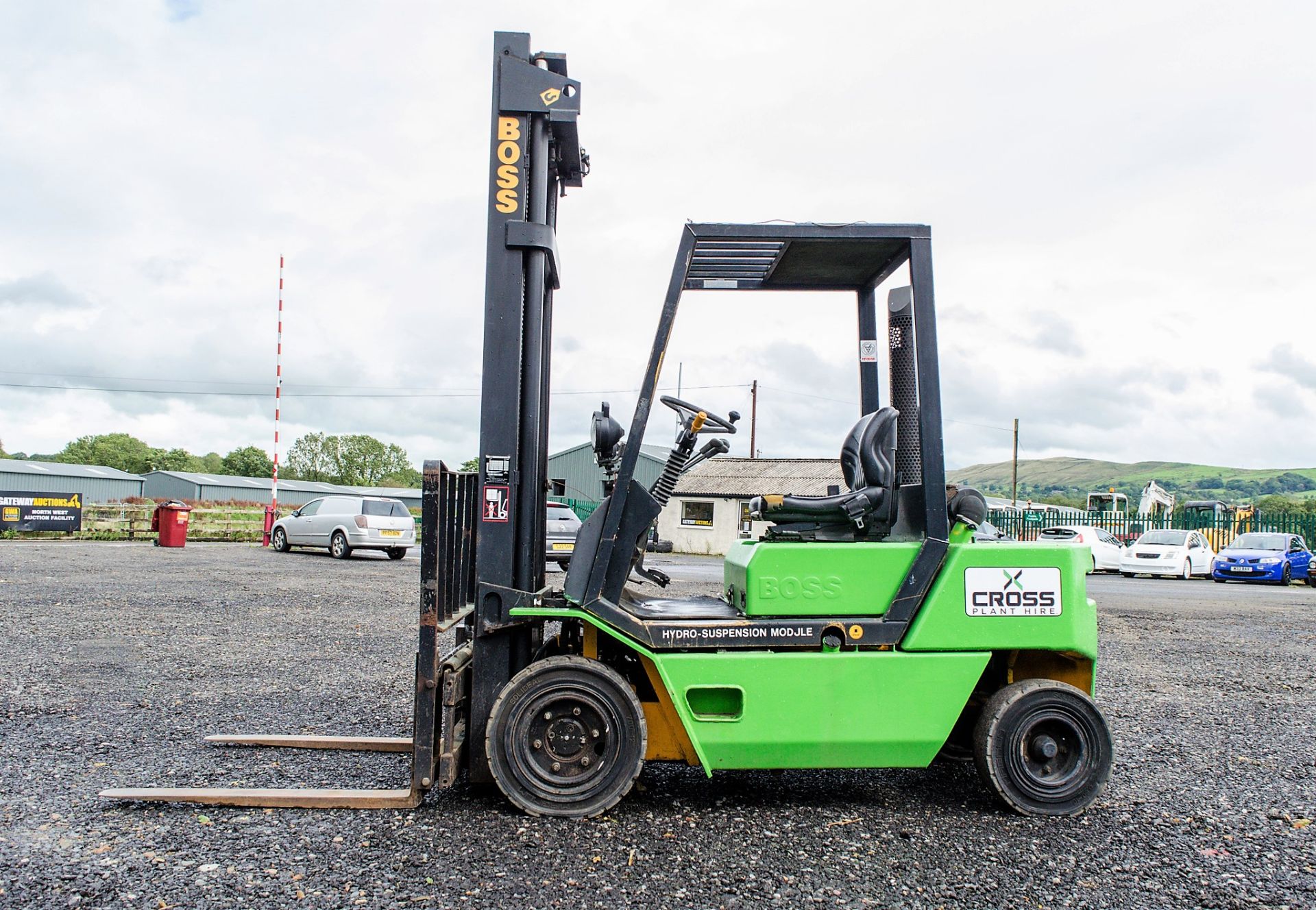 Boss RH25D 2.5 tonne diesel fork lift truck Year: 1993 S/N: 021714 Recorded Hours: 9107 c/w - Image 7 of 15