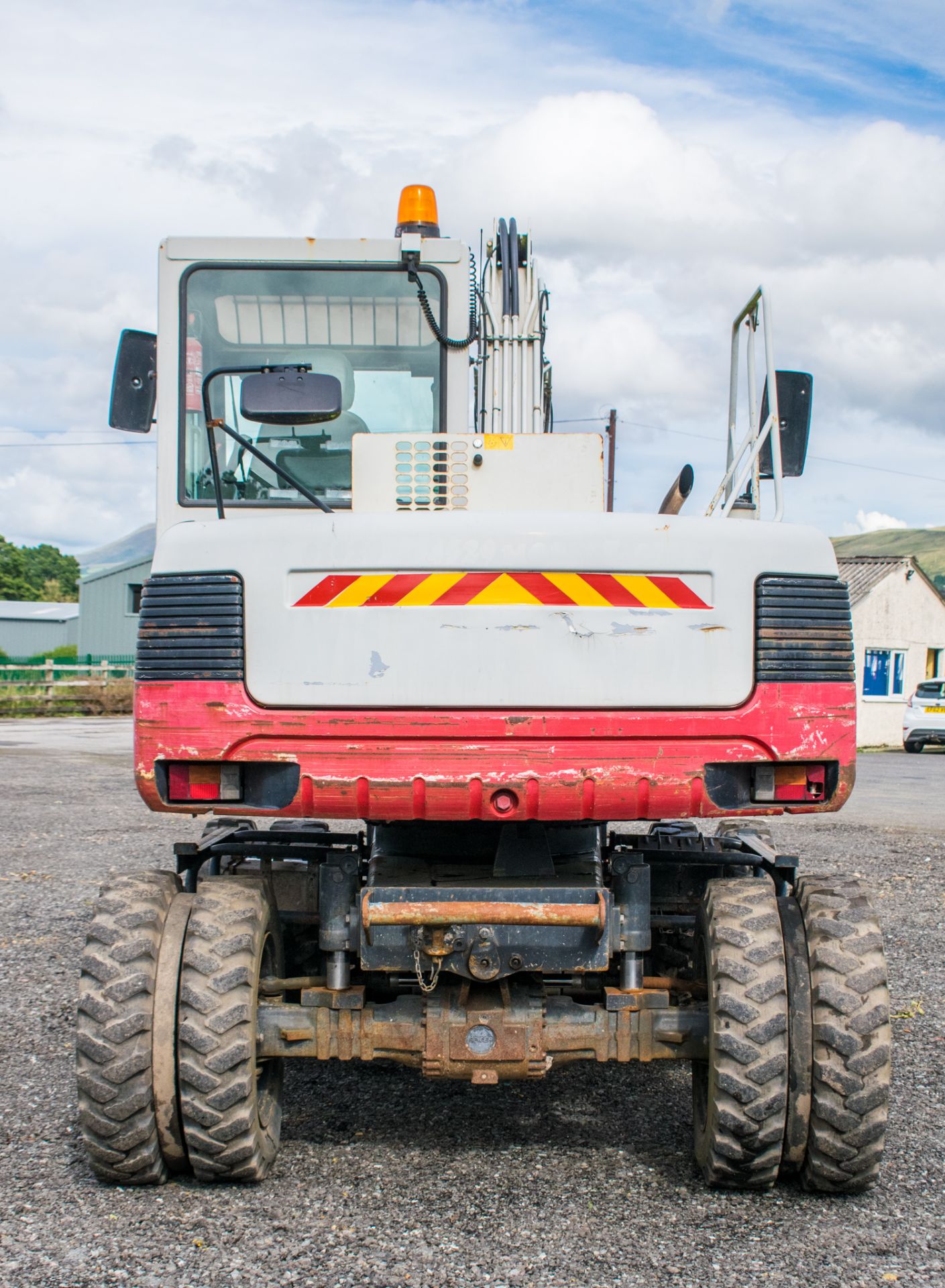 Takeuchi TB 175W 7.5 tonne wheeled excavator Year: 2010 S/N: 175400387 Recorded Hours: 7917 piped, - Image 6 of 20