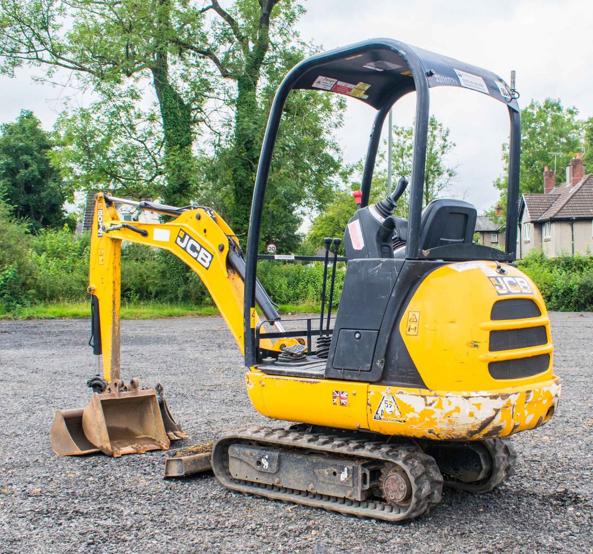 JCB 8014 CTS 1.4 tonne rubber tracked mini excavator  Year: 2014 S/N: 70500 Recorded Hours: 1091 - Image 4 of 18