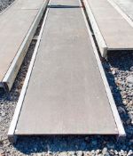 Aluminium staging board approx 8 foot long