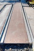 Aluminium staging board approx 16 foot long 3313-0364