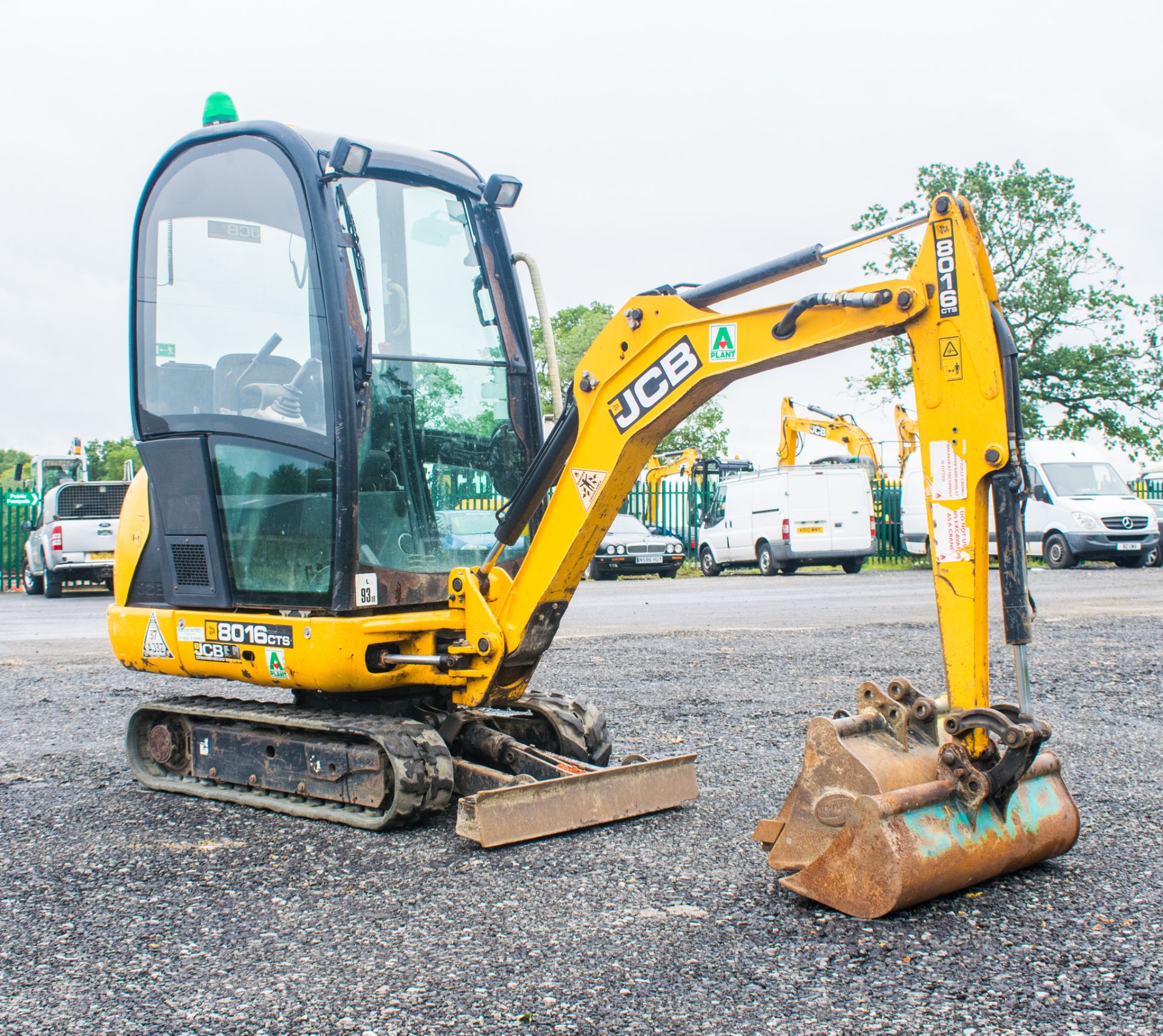 JCB 8016 CTS 1.6 tonne rubber tracked mini excavator Year: 2014 S/N: 71537 Recorded Hours: 1913 - Image 2 of 18