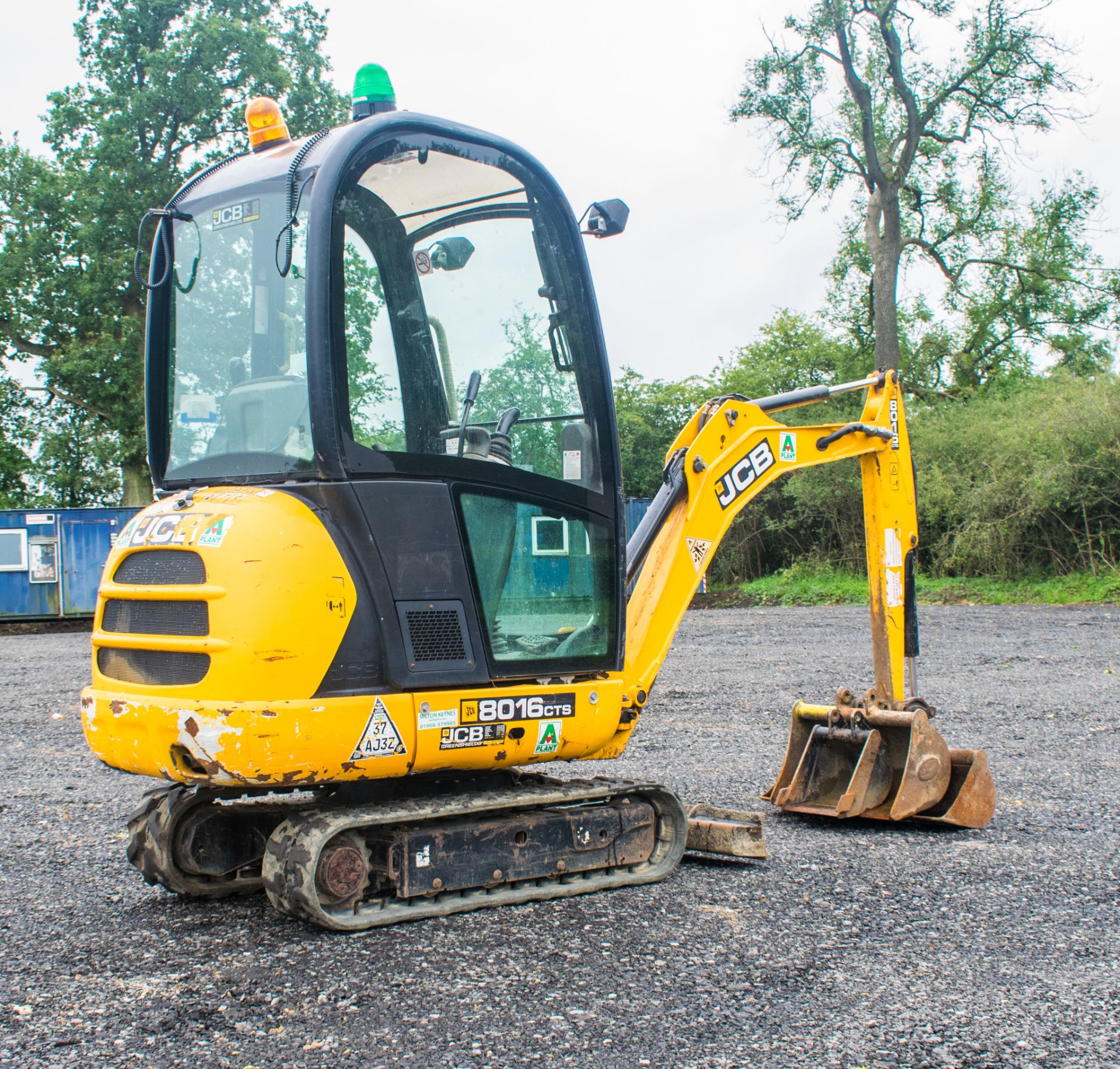JCB 8016 CTS 1.6 tonne rubber tracked mini excavator Year: 2014 S/N: 71537 Recorded Hours: 1913 - Image 3 of 18