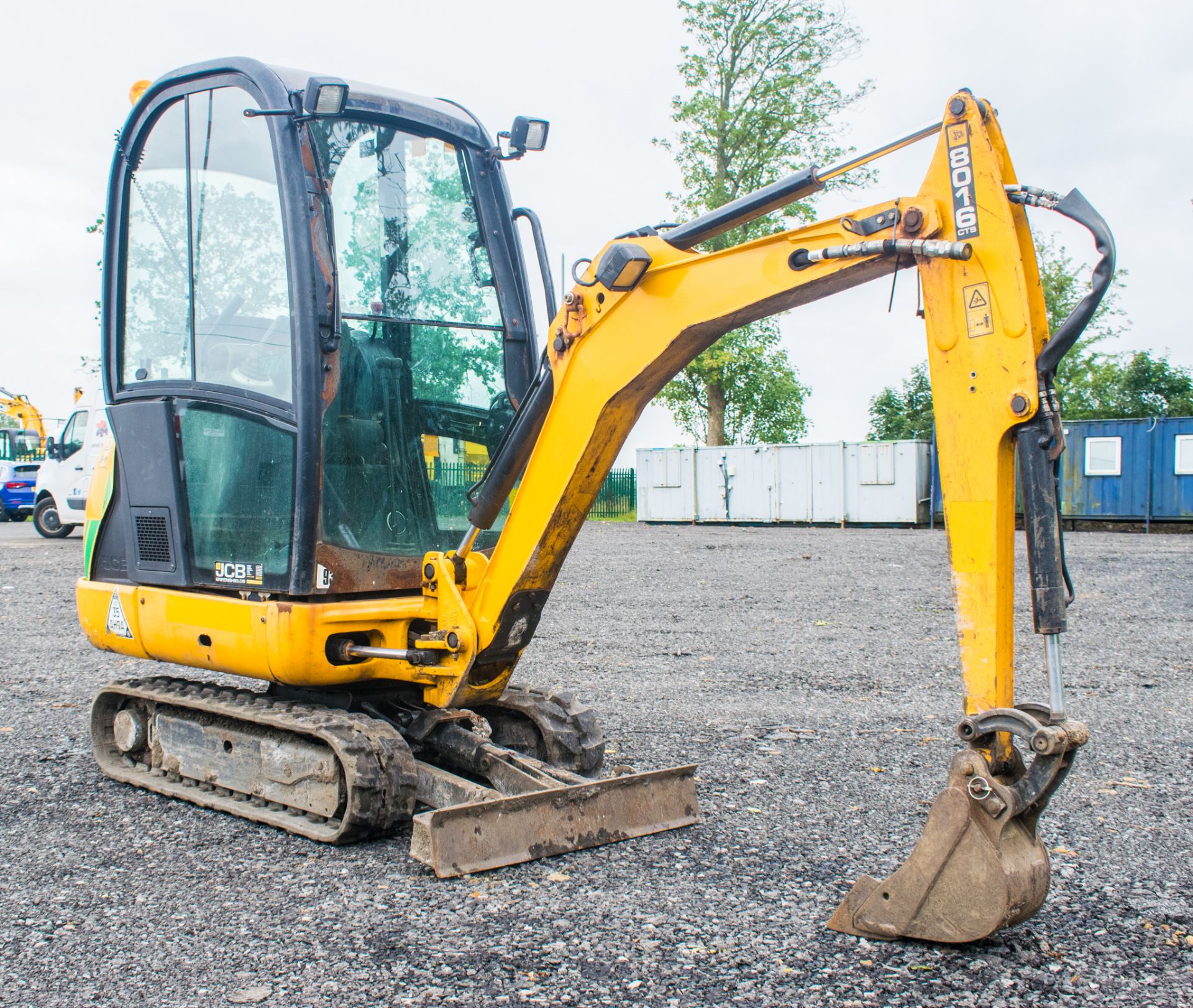 JCB 8016 CTS 1.6 tonne rubber tracked mini excavator Year: 2013 S/N: 71384 Recorded Hours: 1254 - Image 2 of 17