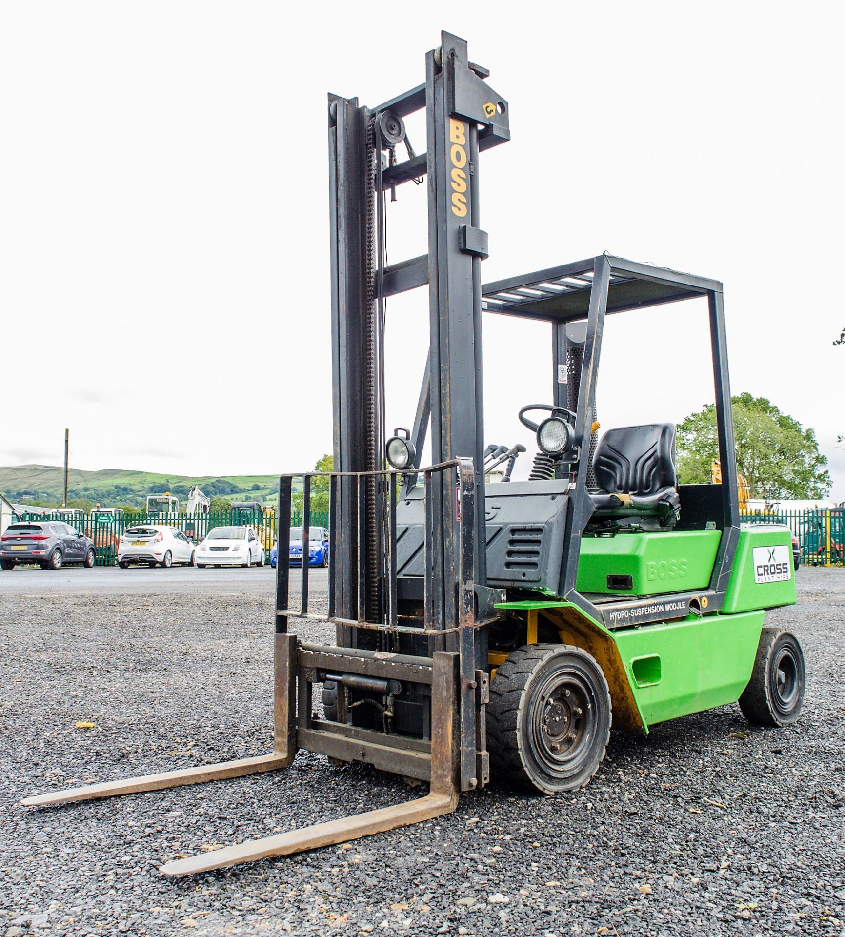 Boss RH25D 2.5 tonne diesel fork lift truck Year: 1993 S/N: 021714 Recorded Hours: 9107 c/w