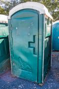 Portable plastic toilet unit ** Holes drilled in tank **