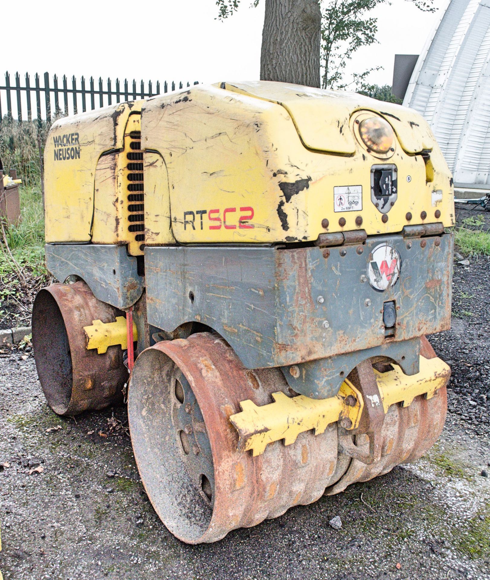 Wacker Neuson RTSC2 diesel driven trench roller Recorded Hours: 638 c/w remote control A605374