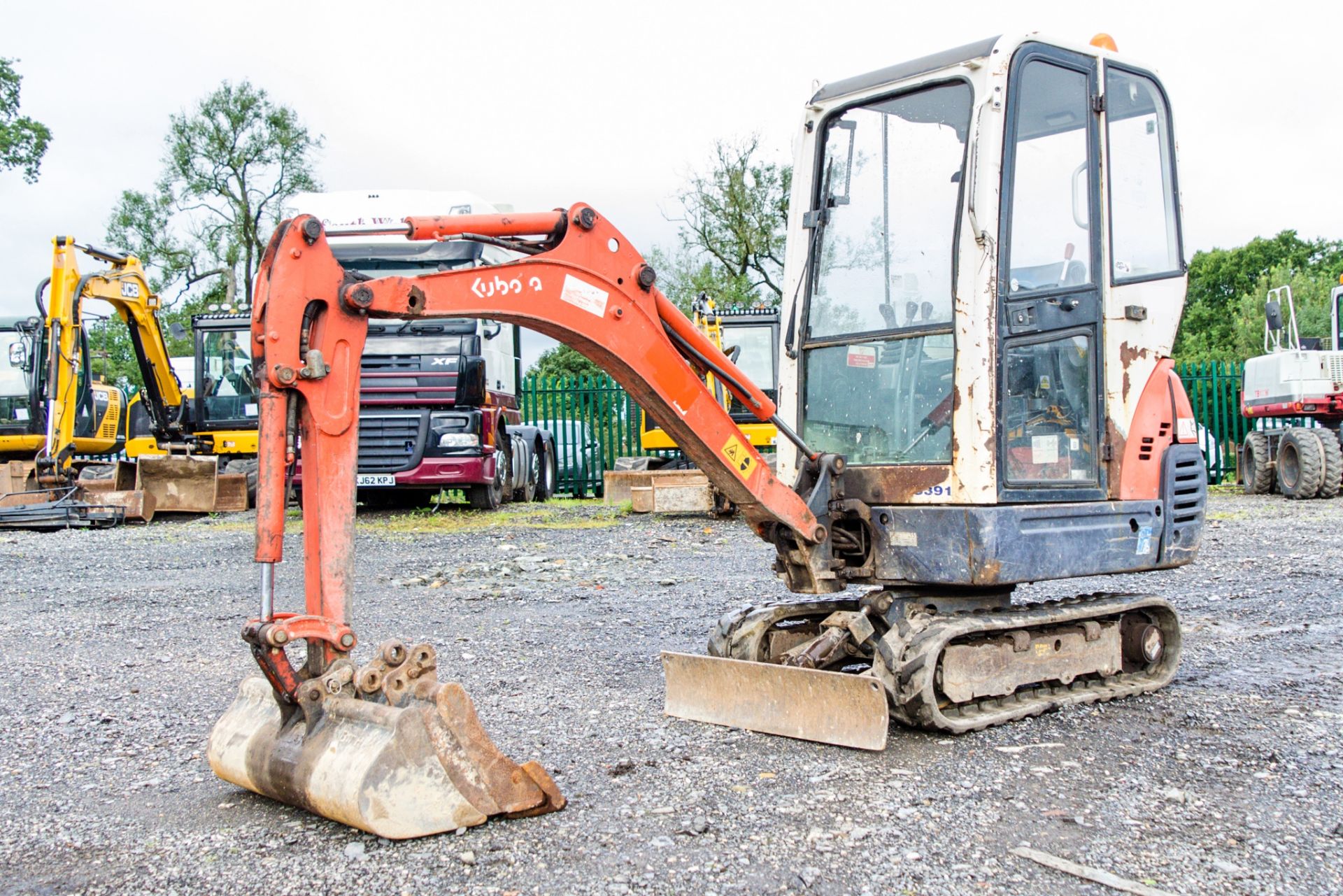 Kubota KX36-3 1.5 tonne rubber tracked mini excavator Year: 2008 S/N: 77962 Recorded Hours: 3772