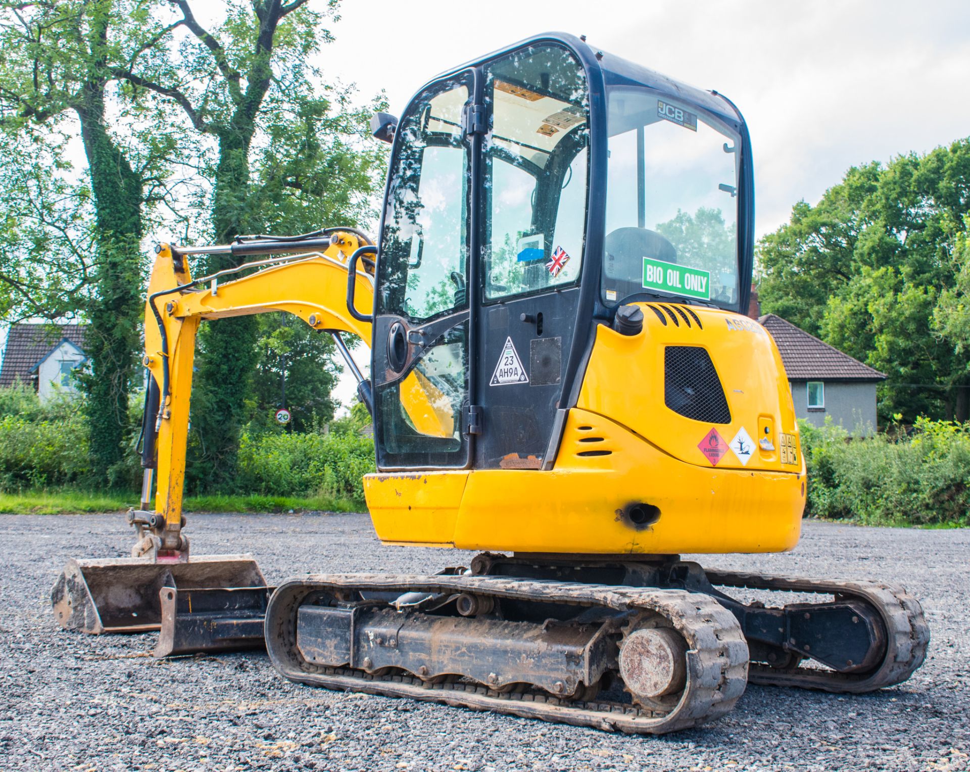 JCB 8030 3 tonne rubber tracked excavator  Year: 2013  S/N: 21867 Recorded hours: 1962 A602994 - Image 4 of 19