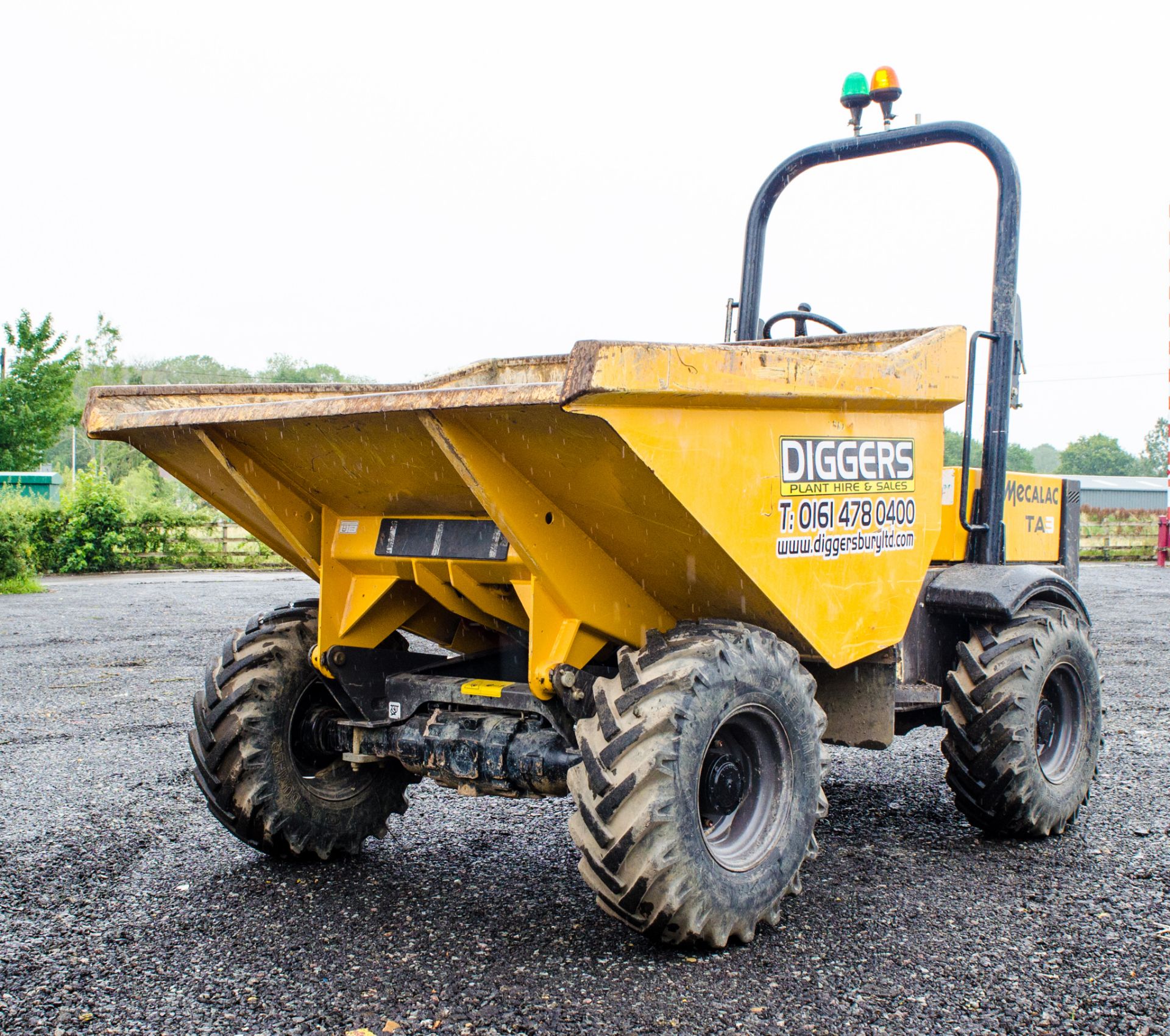 Mecalac TA3 3 tonne straight skip dumper Year: 2018 S/N: EJ2PA4267 Recorded Hours: 577